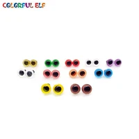 wholesale100pcslot 6mm plastic safety eyes for toys multicolor plush animal eye for dolls