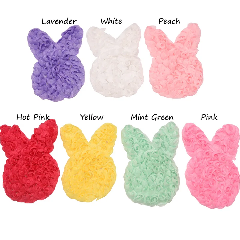 14 шт. шифоновые украшения для волос кролик |