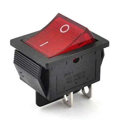 250VAC/15A 125VAC/20A 4 Pin 2 положения DPST ВКЛ ВЫКЛ защелкивающийся переключатель KCD2 201N|snap