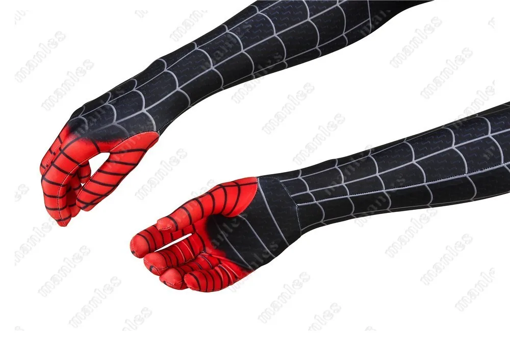 Человек-паук в костюм спайдермена Miles Morales Homecoming Питер Паркер Косплей Карнавал Человек-паук Хэллоуин Взрослый мужской