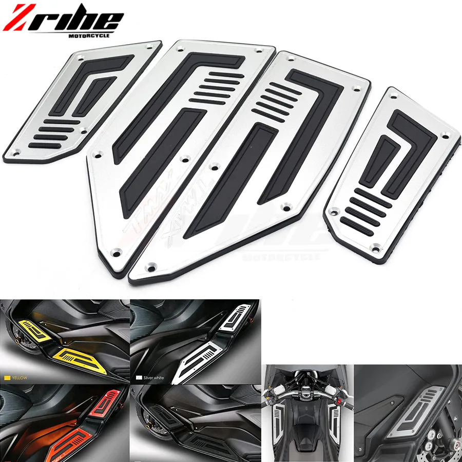 

for Motorcycle CNC Aluminum Footboard Steps Motorbike Foot For YAMAHA TMAX530 2012-2016 Footrest Pegs Plate Pads 2013 2014 2015
