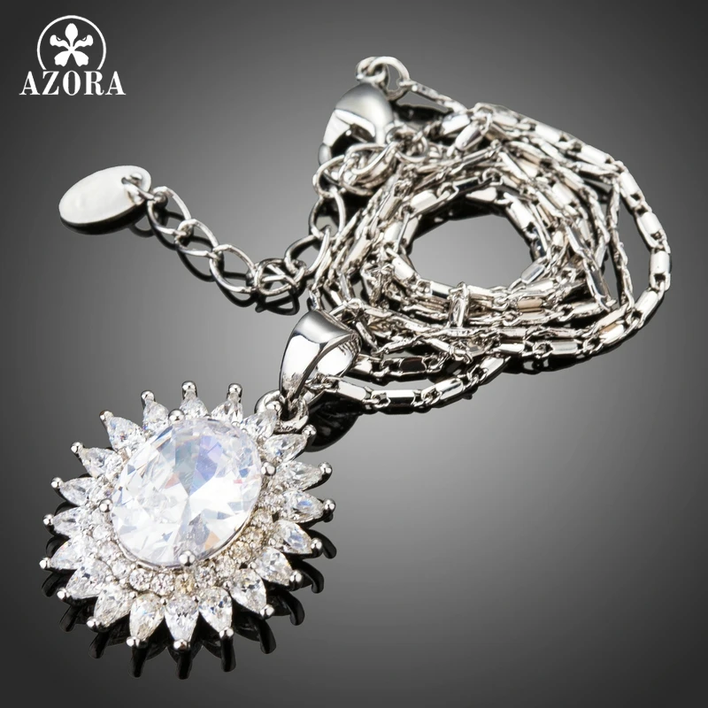 AZORA серебряный цвет элегантный простой дизайн полностью прозрачный кубический