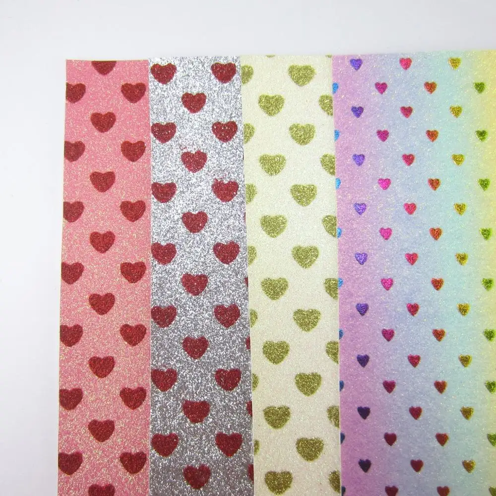 Chunky Glitter Fabric Leather For Shoes DIY Bows A4 Sheet 8"x11.8" 1piece DG005