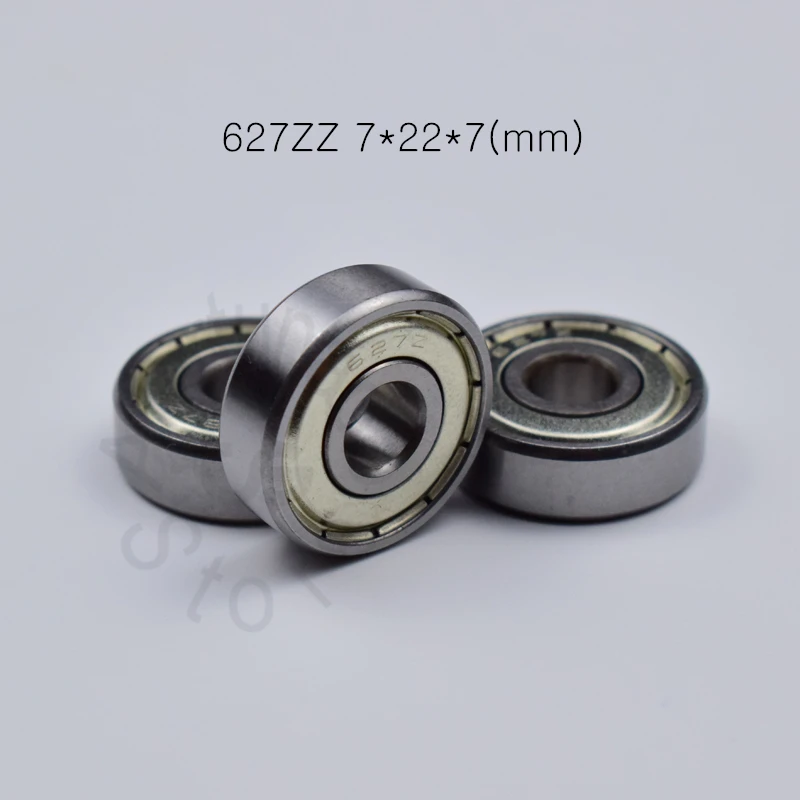 627ZZ 7*22*7(мм) 10 шт. подшипник ABEC-5 10 шт. металлический герметичный подшипник 627 ZZ хромированная сталь глубокий паз подшипник