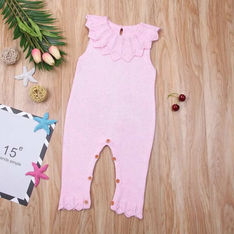 2018 Новый брендовый вязаный шерстяной комбинезон для новорожденных и маленьких