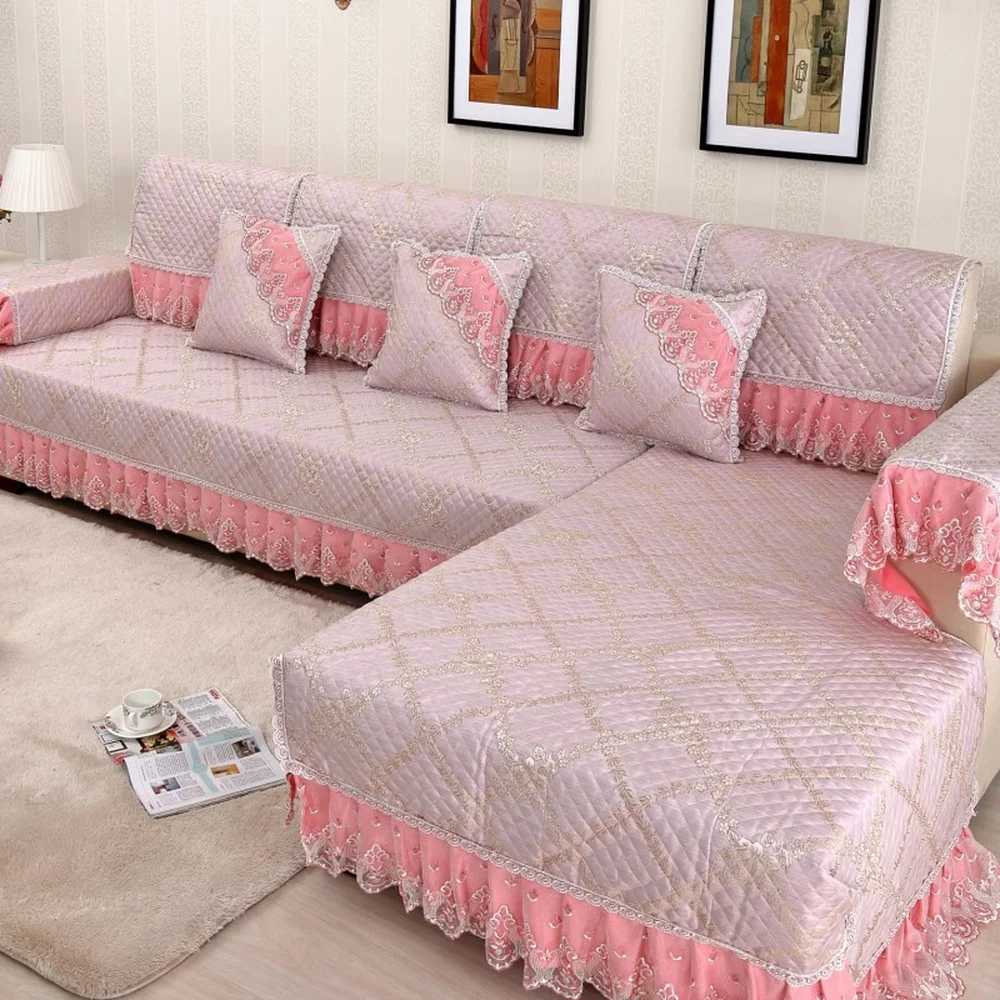 Высококачественный льняной чехол для дивана в европейском стиле