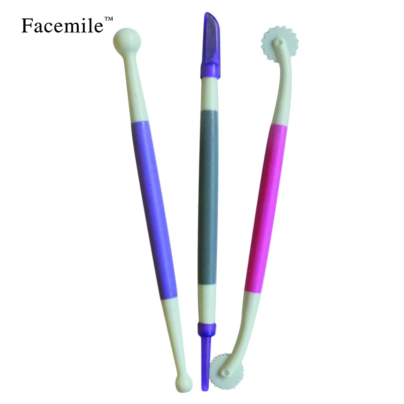 3 шт./компл. инструменты для моделирования и украшения тортов помадка игла резак