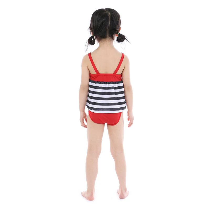 Kaiya Angel 2019 Hot Sale Toddler Girls Swimsuit Outfit Bow Shoulder Strap Tops + Red Short Bloomers Summer Kid Clothing Sets | Детская