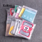 100 шт.компл. 7x7 см10x10 см милые самоклеящиеся подарочные пакеты для упаковки пищевых продуктов в горошек маленькое печенье пакеты для печенья пластиковые пакеты для конфет