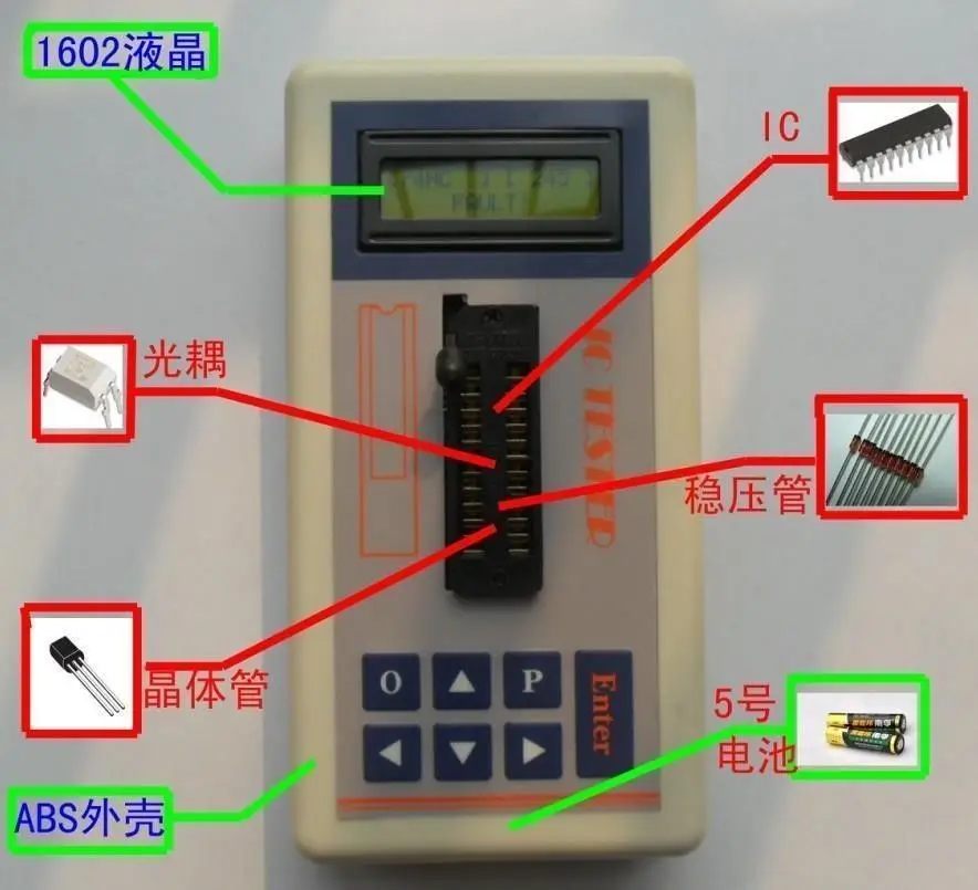 IC тестер Транзистор обнаружить ntegrated цепи эксплуатационный метр MOS PNP 74ch 74ls CD4000