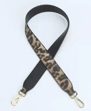 Brown leopard IMIDO Модные леопардовые 102 см Длинные сумки на ремне для сумки для женщин из искусственной кожи Сменные ремни на ремне аксессуары Красный STP112 - Цвет: Brown leopard