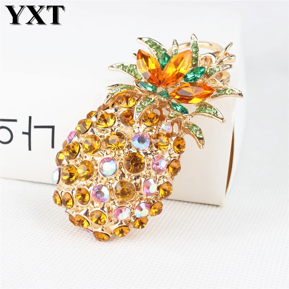Брелок для ключей с большим ананасом и фруктами|key key chain|keyrings giftswedding chain |