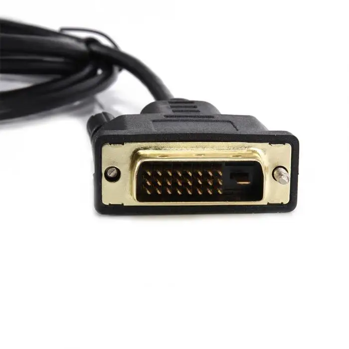 Лидер продаж 0,3/1/1,8 м DVI адаптер Micro HDMI кабель DVI 24+ 1 штыревый разъем кабель со штыревыми соединителями на обоих концах для подключения кабели для телефона PC ТВ