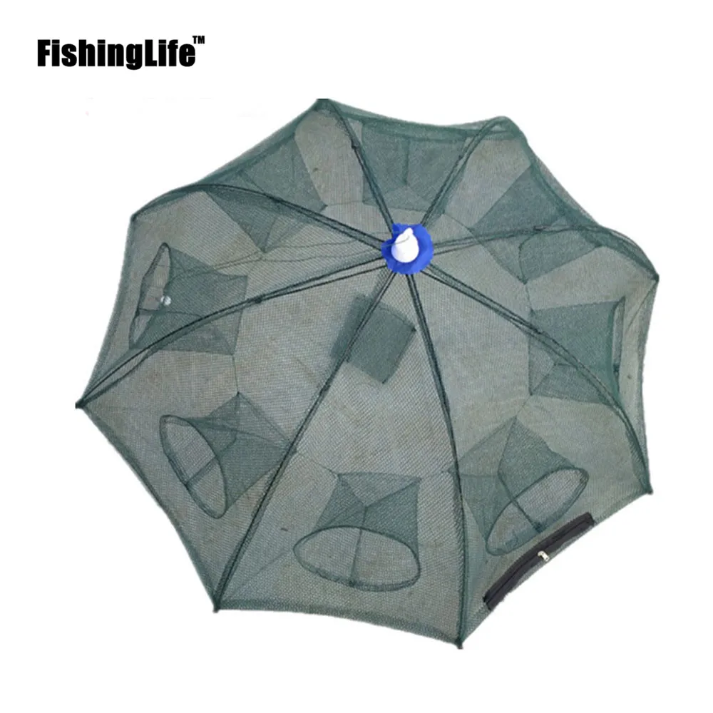 Автоматическая ловушка для рыбалки креветок FishingLife с 2/4/6/810/12/16 отверстиями