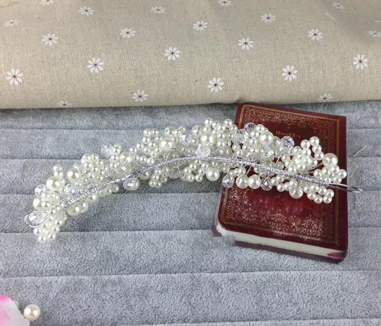 Горячая Распродажа элегантные мягкие хрустальные жемчужные бусы свадебные