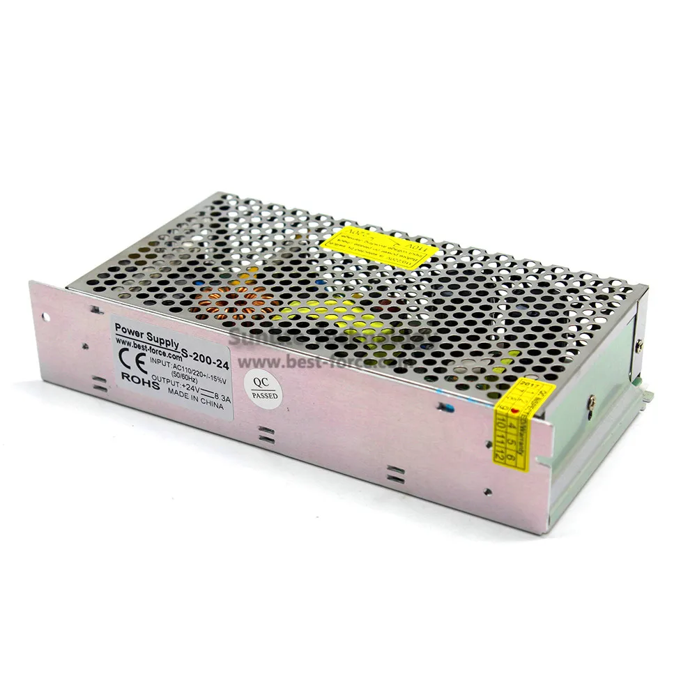 Светодиодный источник питания 24V 8.3A 200W импульсный Трансформатор 110V 220V AC DC драйвер