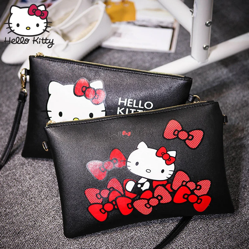 Hello kitty, женские сумки-мессенджеры,, модная мини кожаная сумка, мультяшный конверт, сумочка, Bolsas, плюшевый рюкзак, Feminina, вещи