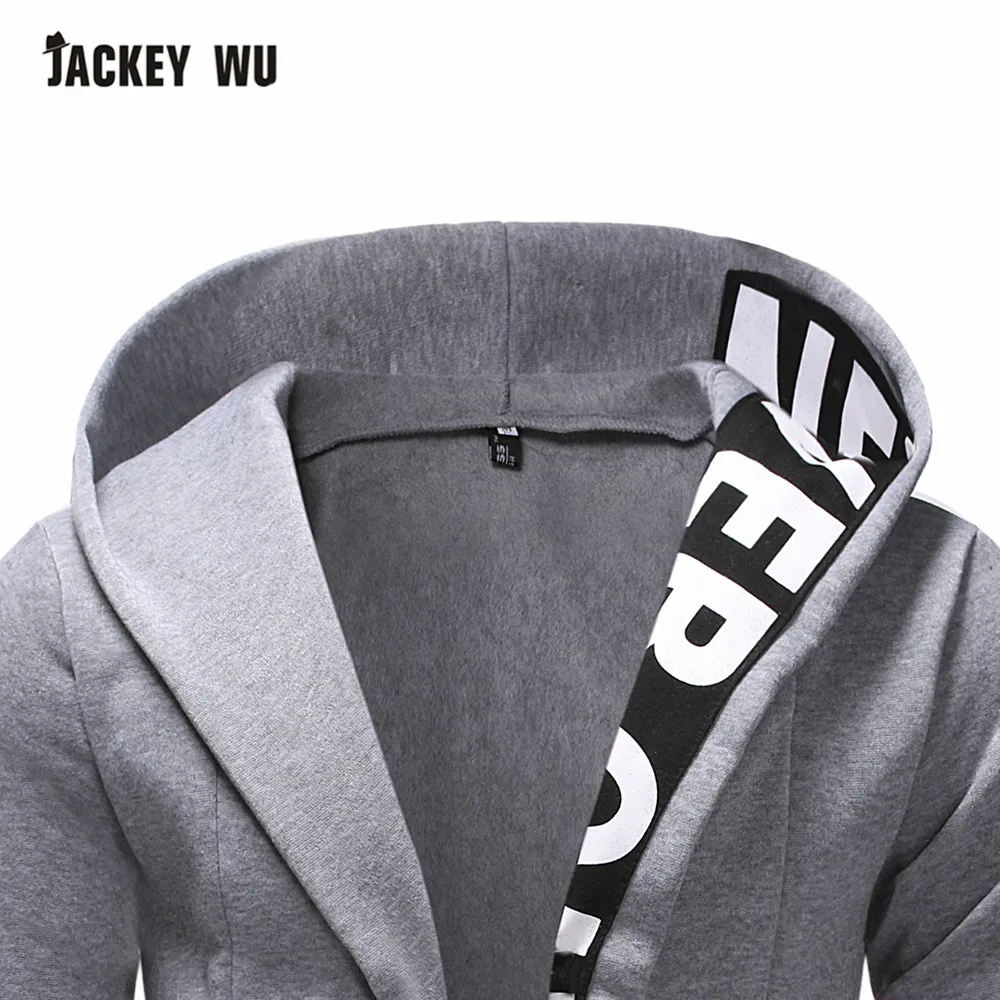 Бренд JACKEYWU мужские толстовки 2019 модный кардиган с буквенным принтом однотонная