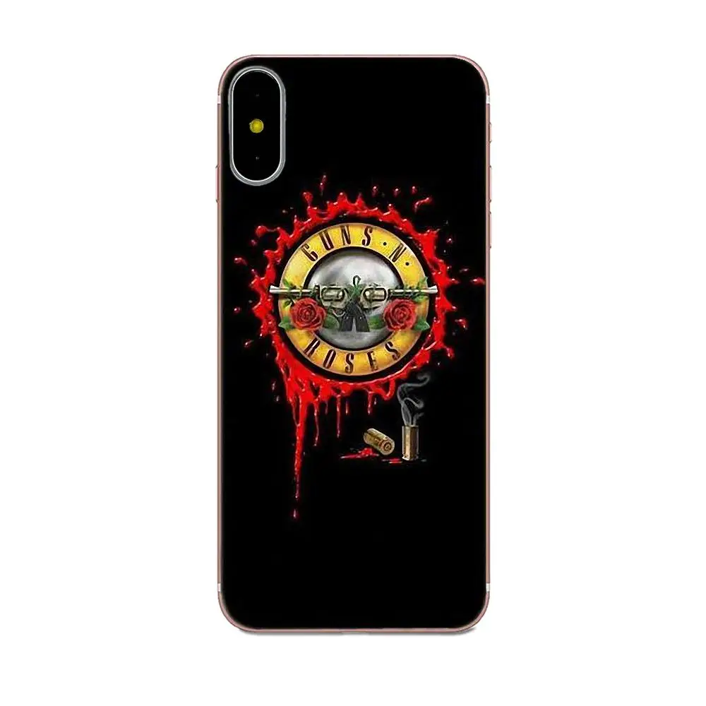 Мягкий оригинал для Apple iPhone 4 4S 5 5C 5S SE 6 6S 7 8 Plus X XS Max XR Guns N Roses|Чехлы-накладки| |