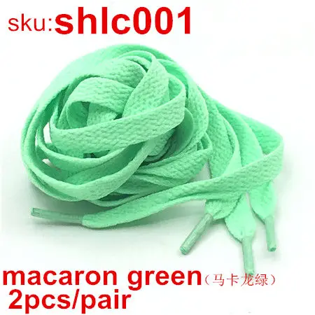 1 pair macaron green 2 шт./пара красочные роликовые коньки шнурки спортивные кроссовки на плоской подошве шнурки строки Quad шнурки коньков - Цвет: 1 pair macaron green