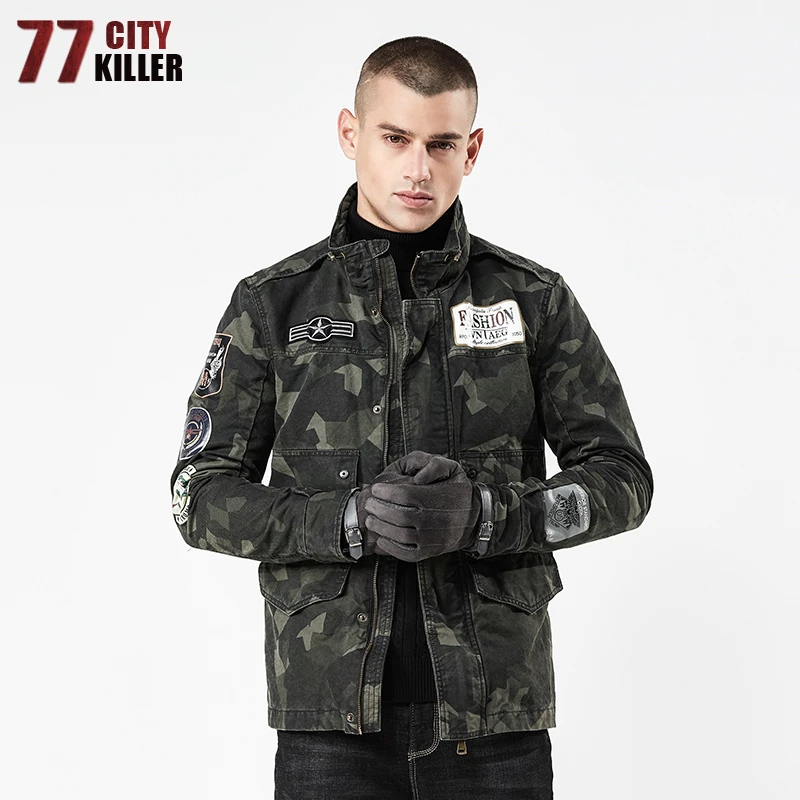 77 город убийца зимняя куртка мужская пальто с капюшоном Повседневное форменная