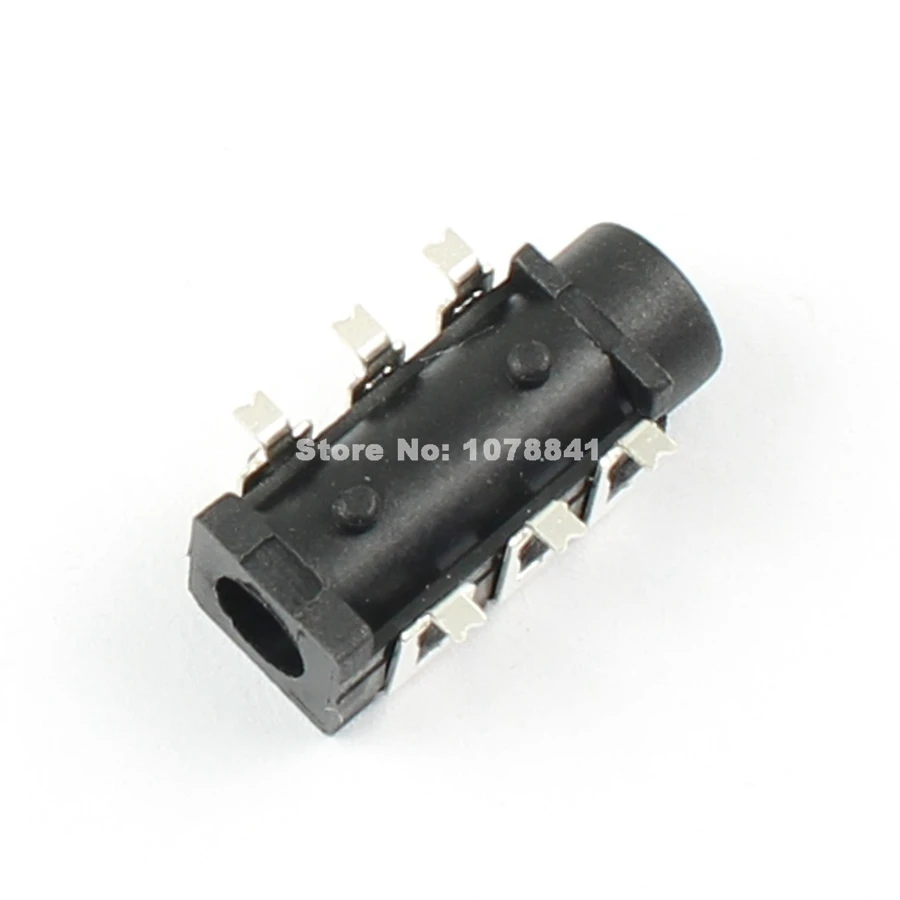 50 шт. 3 5 мм Женский аудио разъем SMT 6 Pin для стереонаушников PJ313D|jack audio connector|jack connector