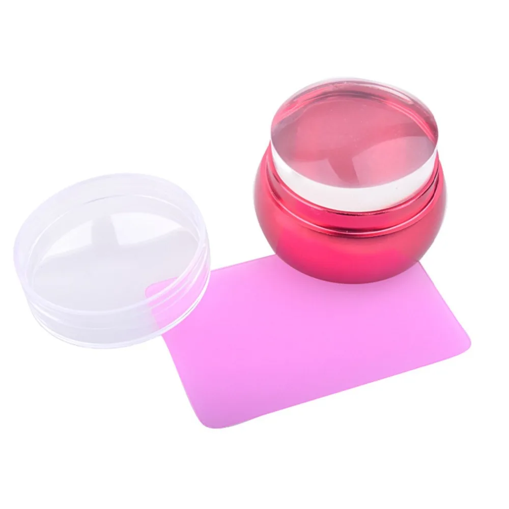 Новый матовый металлический стемпер в форме Красной бутылки для дизайна ногтей