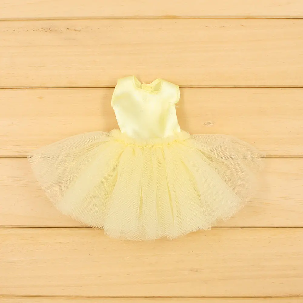 yellow dress Blyth doll colthes розовая и желтая кружевная юбка с жакетом для сустава - Цвет: yellow dress