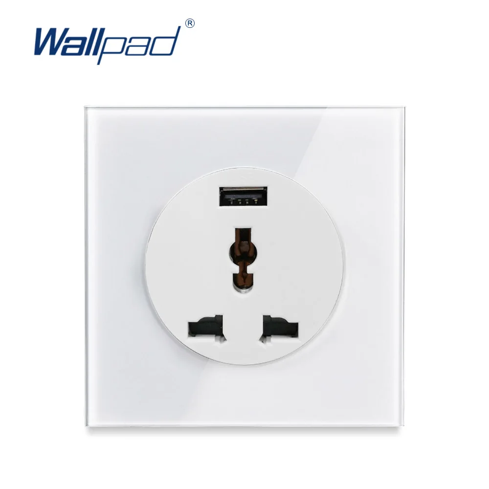 Wallpad L6 белая стеклянная универсальная многофункциональная электрическая
