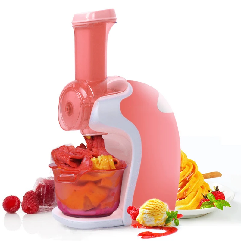 HIMOSKWA DIY машина для приготовления Фруктового мороженого, для домашнего приготовления пюре, машина для приготовления замороженных фруктов, десертов, молочных коктейлей 220 В