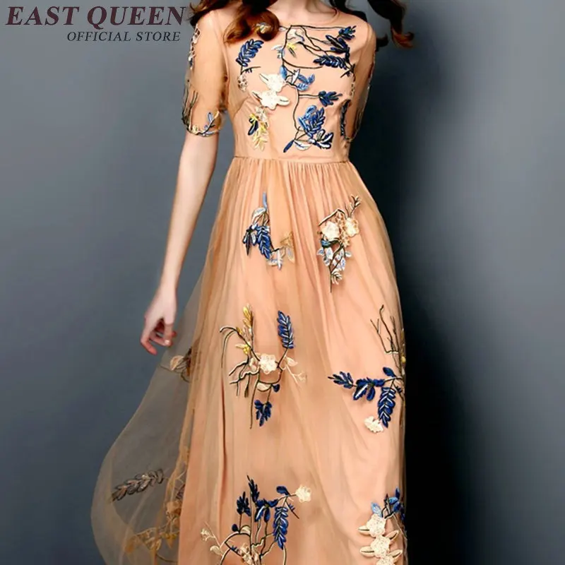 Женское летнее длинное платье Новое поступление 2019 Сетчатое милое пляжное