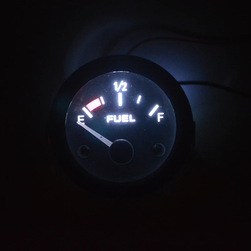 Автомобильный датчик топлива 2 дюйма 52 мм с белым светодиодный светильник Тором в