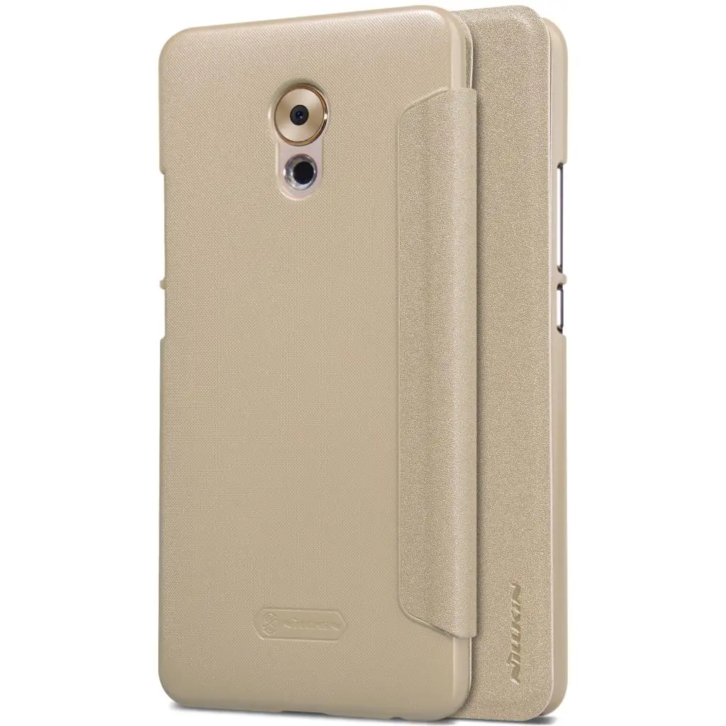 Золотой Чехол для Meizu Pro 6 Plus, серия Nillkin Sparkle, чехол из искусственной кожи, флип-чехол для Meizu Pro 6 Plus, 5,7 дюймов, для телефона - Цвет: Золотой