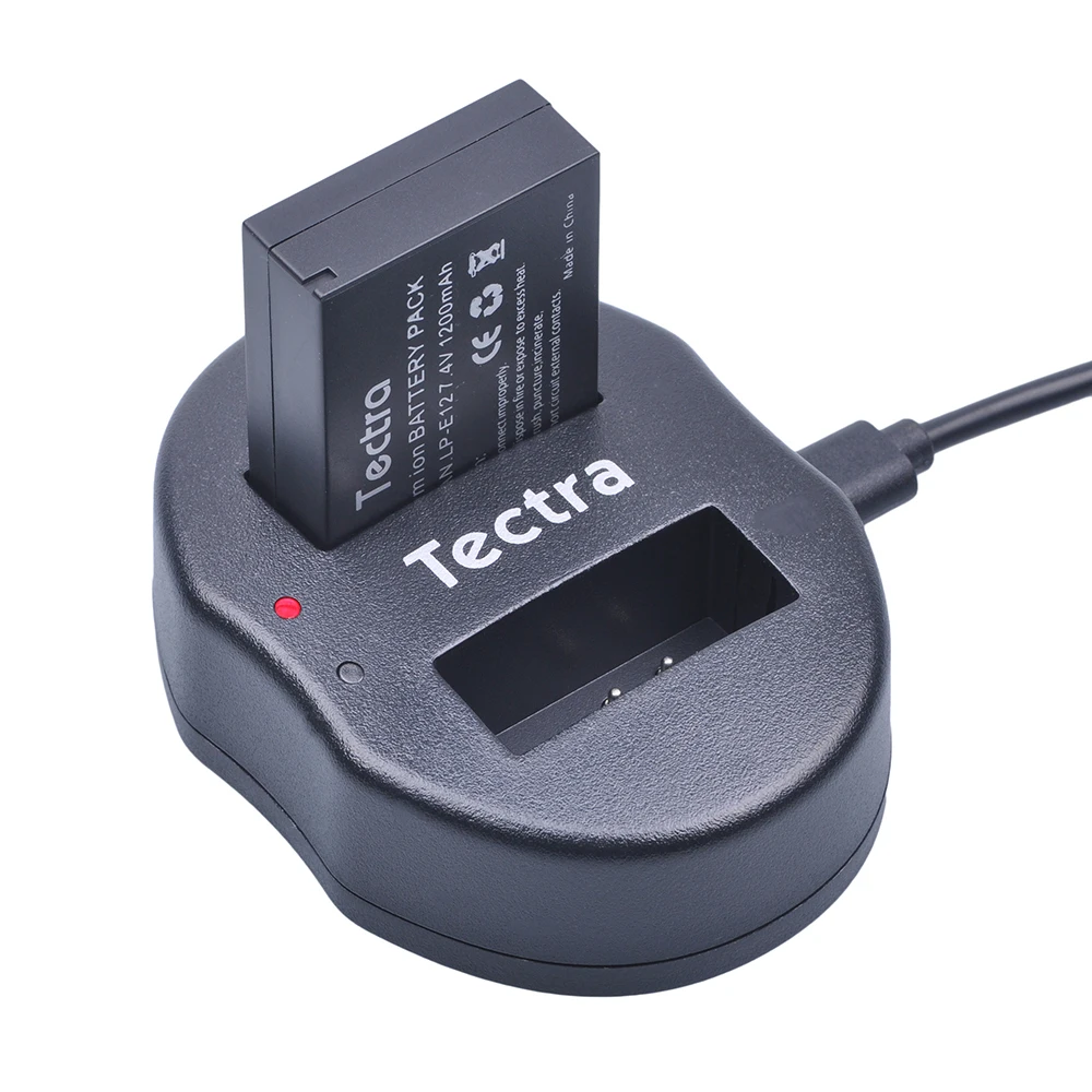 Tectra LP-E12 LPE12 LP E12 2-портовое USB двойное зарядное устройство для Canon EOS M M2 100D Kiss X7 Rebel SL1