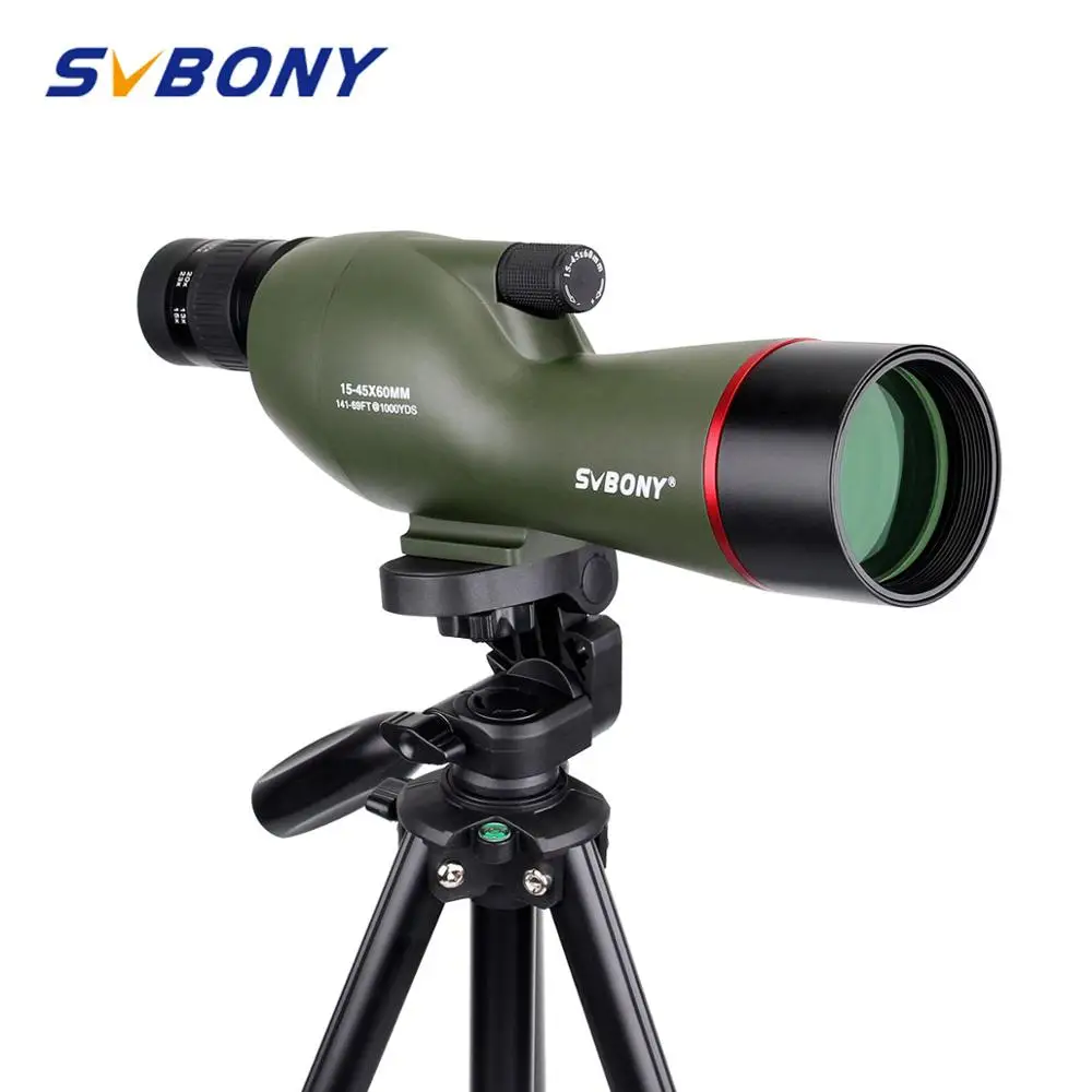 SVBONY 15 45x60mm SV19 Зрительная труба прямая 180 'Водонепроницаемая стрельба из лука
