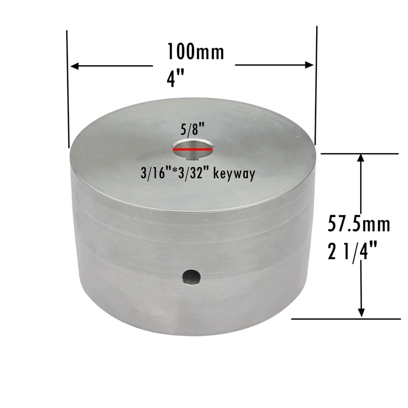 4 inch 1 шт. ленточная шлифовальная машина нож шлифовальный станок Колесо полностью алюминиевое Контактное колесо активное колесо - Цвет: 4 inch