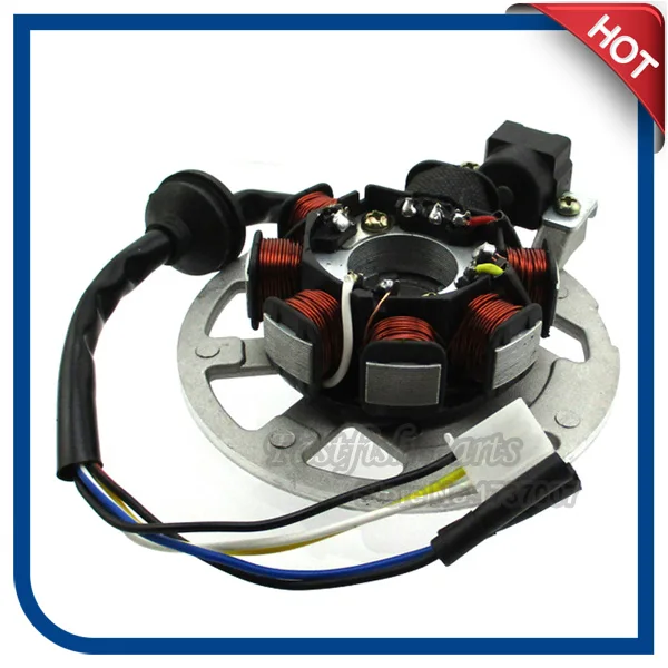 7 катушки 5 Провода статора для 2 такта Alpha Sports 50cc 70cc 90cc ATV 1PE40QMB 1PE50QMF | Автомобили и
