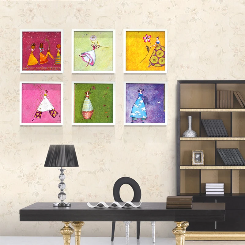 Милый мультяшный лес Amazon гостиная декоративная картина спальня детская комната