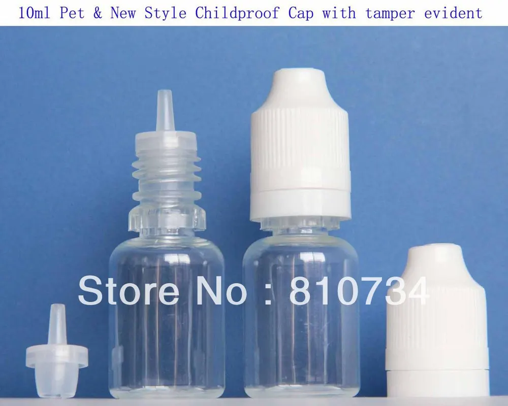 10 мл партия 2500 шт ПЭТ бутылки детская Защитная крышка и длинный тонкий наконечник