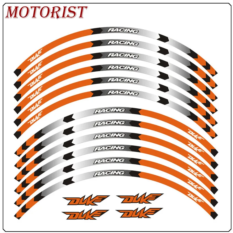Светоотражающая полоска для мотоцикла 17 дюймов KTM DUKE 200 390 690 990|Наклейки и стикеры|
