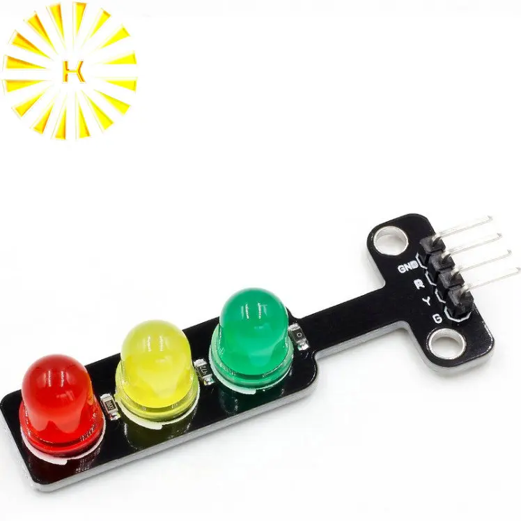 5V светофор светодиодный модуль дисплея для Arduino красный желтый зеленый 5 мм мини