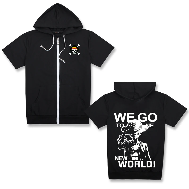 Аниме One Piece Trafalgar Law Luffy Женская куртка с коротким рукавом капюшоном пальто |