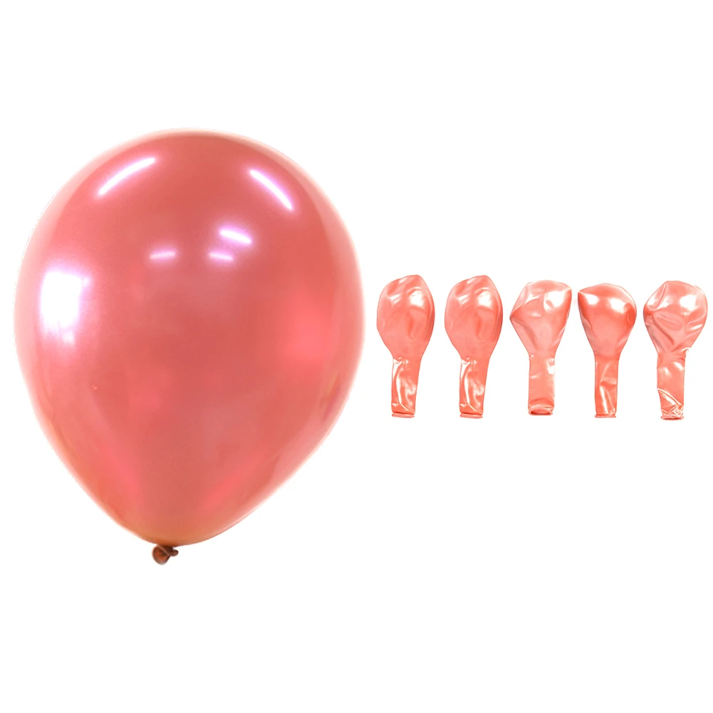Rose Gold 15 шт. 12 дюймов Свадебные украшения чистый белый латексный воздушный шар с днем рождения вечерние свадебные декорации Аксессуары для мероприятий - Цвет: Rose Gold