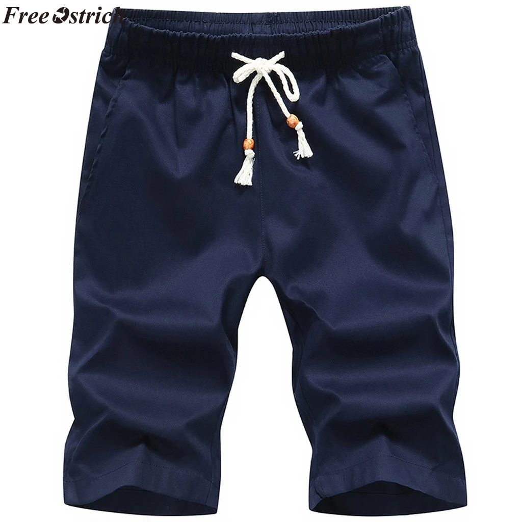 Мужские летние повседневные свободные хлопковые комбинезоны с принтом пляжные