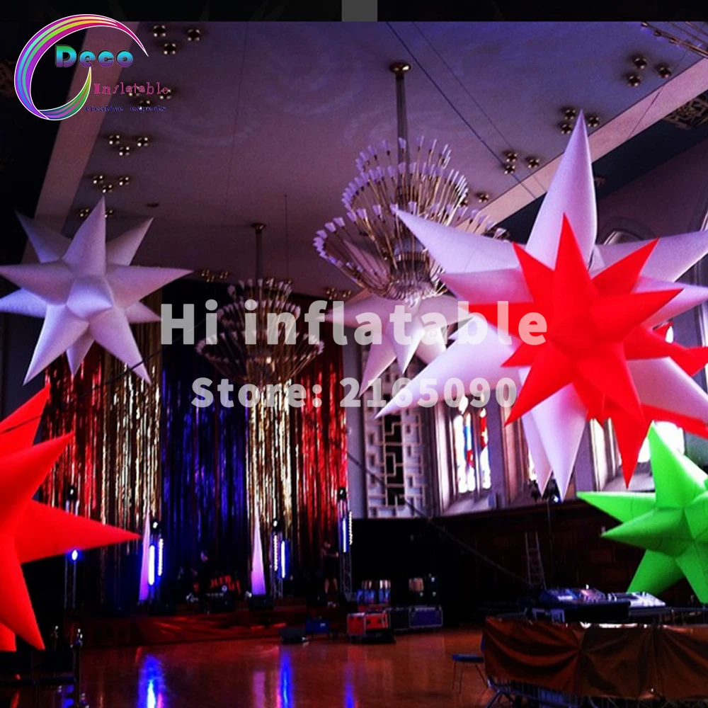2 м Гламурное украшение для сцены на мероприятии надувная звезда со