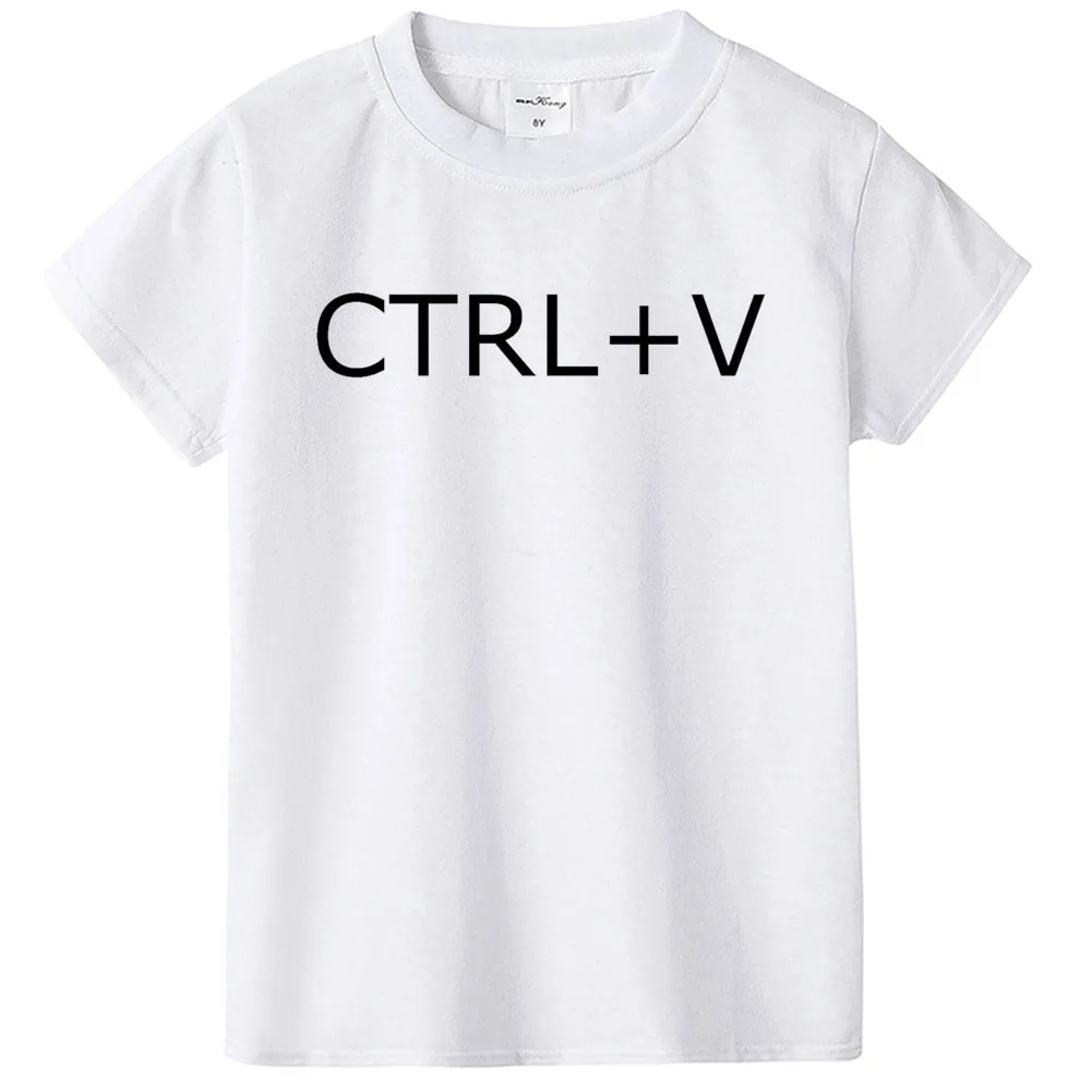 1 шт. Ctrl + C и V печатных футболка из плотной ткани подходит для мамы от Carter's