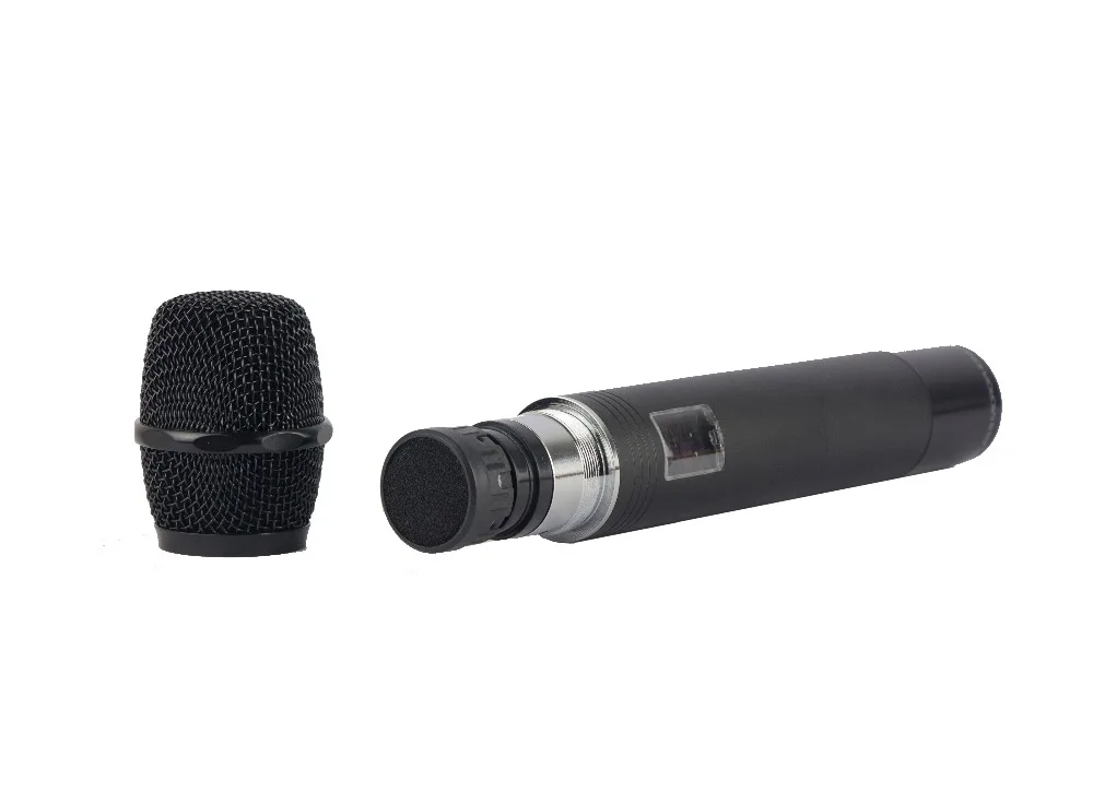 IiiMymic DF-H UHF Беспроводной микрофон Системы со звуковыми эффектами регулировщик 2 канальный ручной микрофон с Экран для ди-джей
