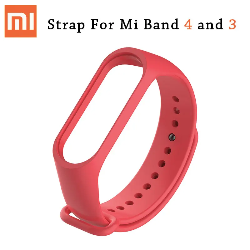 Red Силиконовый mi Band 3 4 ремешок для оригинальной Xiaomi mi Band 4 mi band 3 браслет часы сменный ремешок на запястье Карлос Корреа аксессуары - Цвет: Red