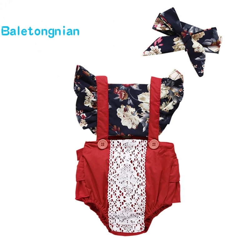 2020 брендовый Детский боди для маленьких девочек кружевной комбинезон с оборками