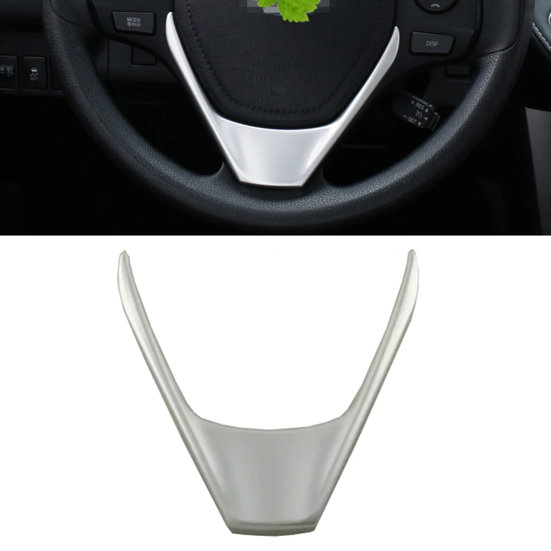 Внутренний декоративный чехол на руль для Toyota RAV4 RAV 4 2014 2016 2017 2018 ABS хромированные
